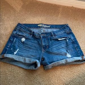 Distressed Old Navy boyfriend shorts